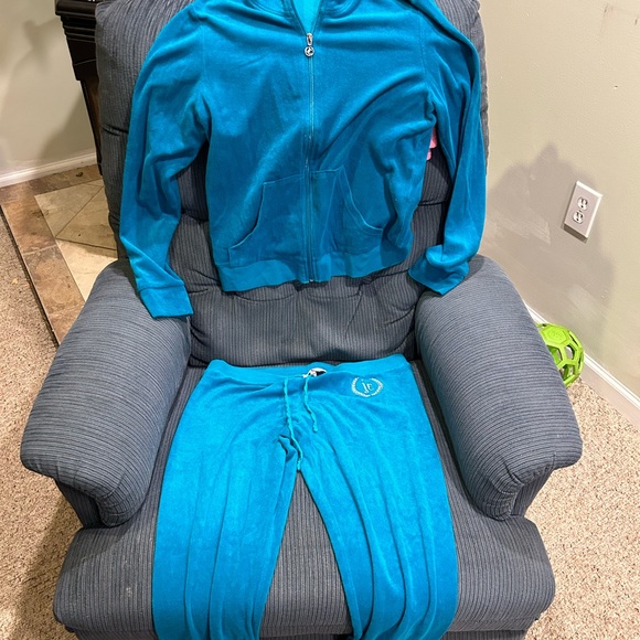 Juicy Couture Pants - Teal terry juicy couture set